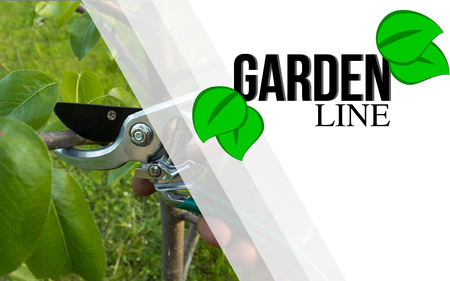 GARDEN PRUNING SHEARS FOR BRANCHES - CURVED BLADE 63 CM