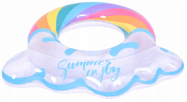 PLÁŽOVÝ KRUH "DUHOVÝ" 106,5X103 CM *6886