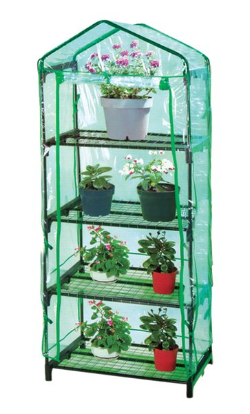 SZKLARNIA OGRODOWA Z CZTEREMA PÓŁKAMI 69 X 49 X H160cm *0426
