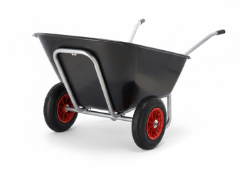 TACZKA OGRODOWA - POJEMNOŚĆ ZASYPOWA 280 L - CZARNA