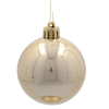 SET OF 12 BAUBLES 6 CM CHAMPAGNE/GRAY/WHITE