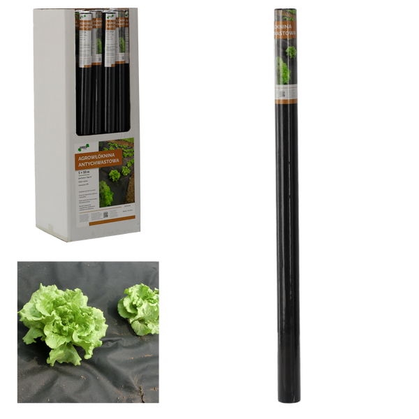 WEED CONTROL AGROFLEECE 1 x 10 M BLACK 50g disp=30pcs
