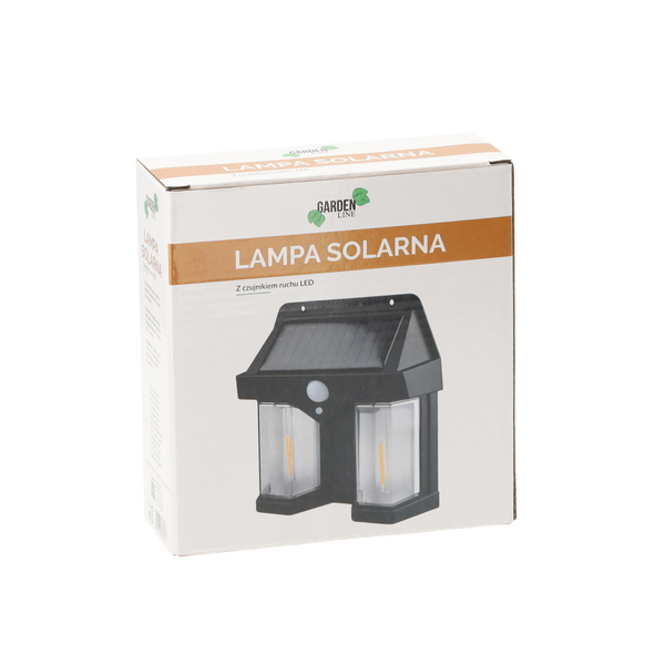 LAMPA SOLARNA LED Z CZUJNIKIEM RUCHU 14,4 x 4,7 x 14,9 CM *5653