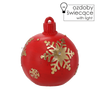 FIGURKA - ČERVENÁ LED OZDOBNÁ KULIČKA 16,5 CM *1488