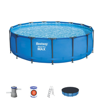PISCINA CADRU 4,57 X 1,22M (PISCINA, POMPĂ DE FILTRARE, SCARĂ, CAPAC) *3190 *2633 *8132