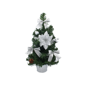 VÁNOČNÍ STROMEK 40 CM STŘÍBRNÝ *4060
