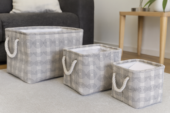 ZESTW 3 ORGANIZERÓW KWADRATOWYCH GEOMETRYCZNY