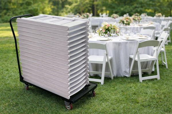 KRZESŁO SKŁADANE CATERINGOWE BIAŁE