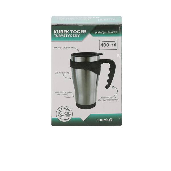 KUBEK TURYSTYCZNY Z RĄCZKĄ 400 ML TOCER *3240