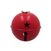 CHRISTMAS METAL RED PENDANT WITH A BELL 10 x 10 x 10,5 CM