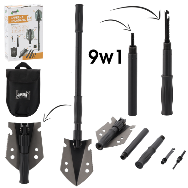 SAPERKA SKŁADANA WIELOFUNKCYJNA 20,5 / 70 CM 9 W 1