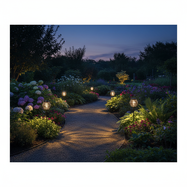 SOLÁRNÍ LAMPION ČERNÝ 52CM VBIJENÝ *0176