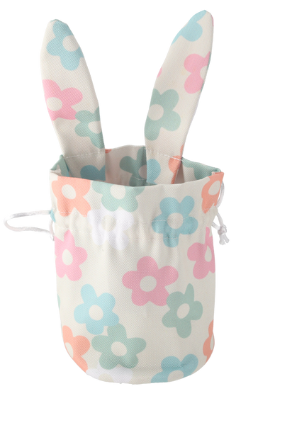 VEĽKONOČNÝ KOŠÍK 15,5 x 26 CM S UŠAMI ZAJACIKA MIX 3 VZOROV *9038