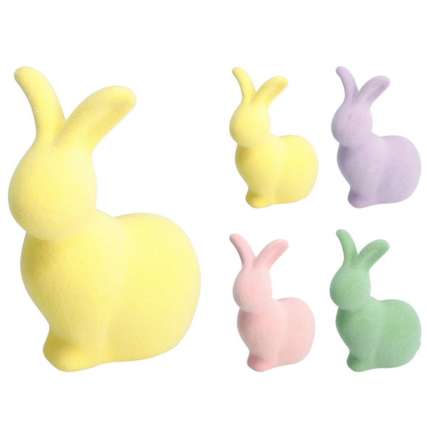 DECORAȚIE IEPURE ȘEDINT M 10X14CM*3768