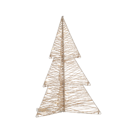 Vianočná ozdoba - LED stromček 50 cm šampanské zlato *6246