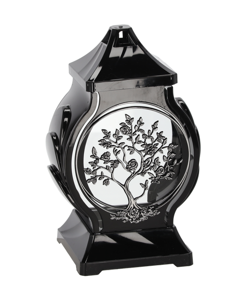 LANTERN 30CM OB MINI TREE ROUND BLACKSILVER/GOLD PACK=8PCS*7692