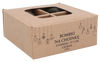 SET 4 BOMBONE PE BRADULĂ DIN HÂRTIE FI 7 CM NEGRE pachet=6buc *2051