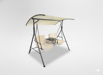 HUŚTAWKA OGRODOWA DWUOSOBOWA 170 x 110 x 165 CM BEŻOWA Z PODSTAWKĄ NA KUBKI  pol_il_HUSTAWKA-OGRODOWA-DWUOSOBOWA-170-x-110-x-165-CM-BEZOWA-Z-PODSTAWKA-NA-KUBKI-167