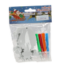 Set de 3 ornamente de Crăciun de 10 cm pentru suspendare "Fă-o singur" cu 4 markere mix 6 modele *8952