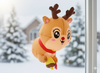 INFLATABLE REINDEER FOR WINDOW LED 90 CM