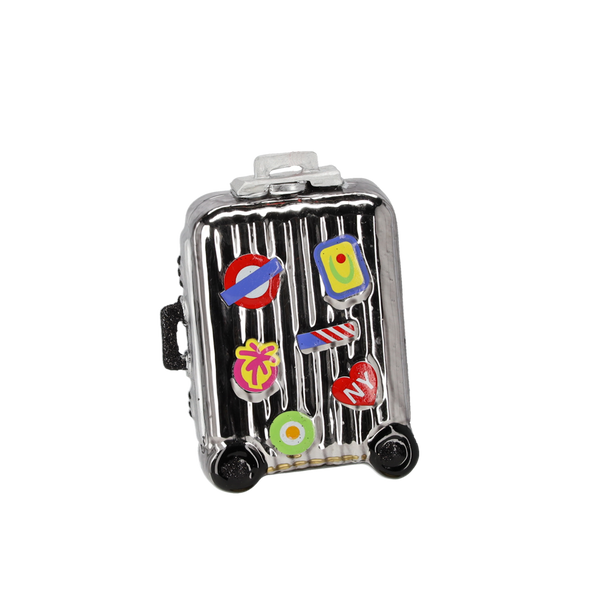 BOMBKA SZKLANA - WALIZKA PODRÓŻNA 8,1 x 4 x 11 CM opak=6szt *5065