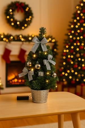 BRAZI DECORATIVI DE CRĂCIUN 10 LED 40 CM MIX DE CULORI disp=6buc *0295