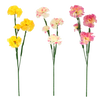 ARTIFICIAL BRANCH - CARNATION WITH THREE FLOWERS 67 CM ASSORTED COLOURS