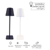 LED STOLNÁ LAMPA DOTYKOVÁ 11 x 37 CM BIELA / ČIERNA *0399