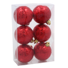 KPL. 6 BOMBEK 6 CM RED / GOLD / SILVER *3832