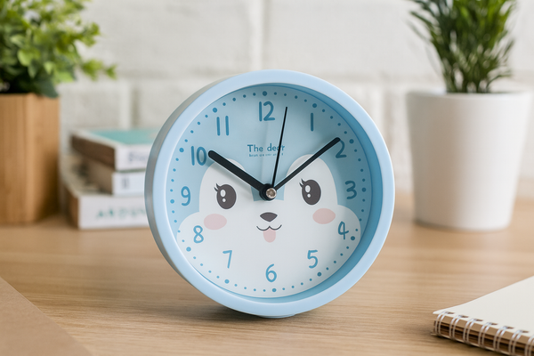 BUDZIK STOJĄCY OWALNY 13 x 13 x 4,4 CM MIX 3 WZORÓW *4641