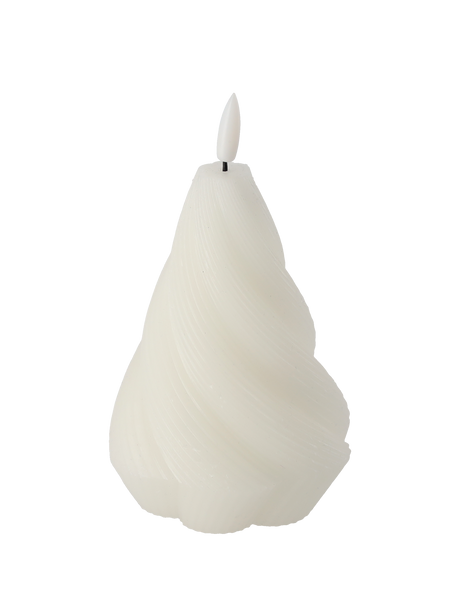 CANDLE DIN WAX LED - TWISTED 9 x 12,5 CM MIX CULOARE *9331