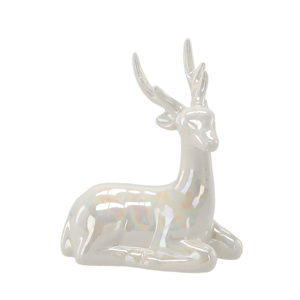 FIGURKA BOŻONAR. - RENIFER CERAMICZNY 11,5 X 7,3 X 15,8 CM opak=2szt *1254