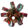 KPL. 3 DECORAȚII CRĂCIUNULUI - CONUS 10 CM MIX 2 MODELE *6028