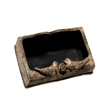 DONICZKA CMENTARNA CEMENTOWA - KSIĘGA ZŁOTA 24 X 16 X 8,5 CM *8912