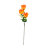 ARTIFICIAL BRANCH - ROSE WITH THREE FLOWERS 62 CM ASSORTED COLOURS