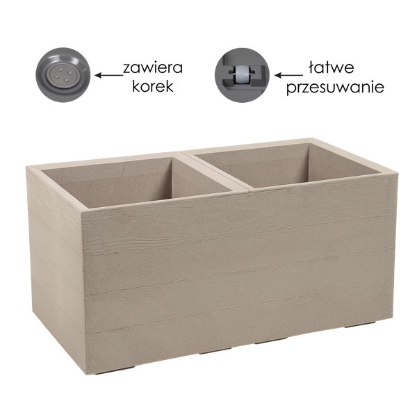 KWIETNIK KARO 800X400MM DESKA COFFEE LATTE*58927