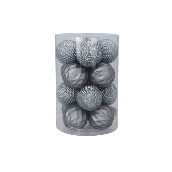 SET 16 BOMBONE 4 CM OLIV/CUPRU/GRAFIT MIX DE MODELE TUBĂ *7528