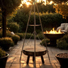 ADJUSTABLE HANGING GRILL ON TRIPOD 64,5 x 64,5 x 150 CM