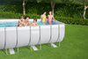 PISCINĂ CU CADRU 4,12 x 2,01 x 1,22 M (PISCINĂ, POMPĂ DE NISIP, SCARĂ, DISTRIBUITOR) *0258 *6288