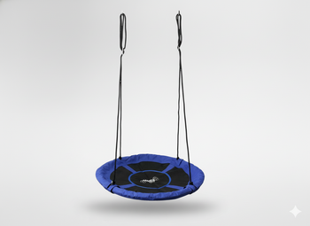 HUŚTAWKA - BOCIANIE GNIAZDO - ŚR. 100CM - NIEBIESKA