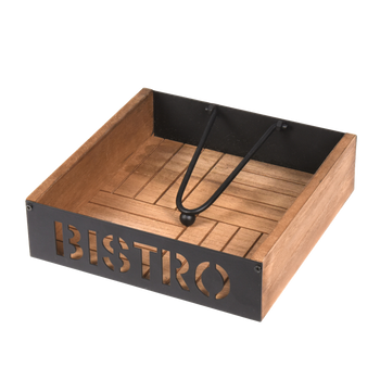 Wooden Napkin Holder BISTRO 18X18X5CM*2312