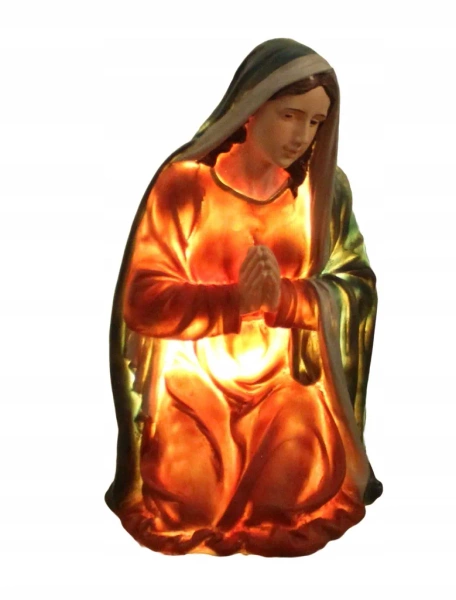 SET OF 3 ILLUMINATED FIGURES - HOLY FAMILY 100 CM RESIN