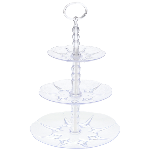 CAKE DISPLAY PYRAMID/SMOKED *