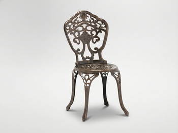 ALUMINIUM CHAIR "DANBURY" ANTIQUE BROWN 45 x 52 x 87 CM