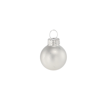 KPL. 24 BOMBEK CHOINKOWYCH SZKLANYCH 2,5 CM MIX KOLORÓW *2126