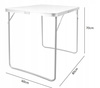 FOLDING CAMPING TABLE 80 x 60 x 70 cm *3504