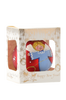 BOMBKA SZKLANA CZERWONA 8 CM ANIOŁEK *6150