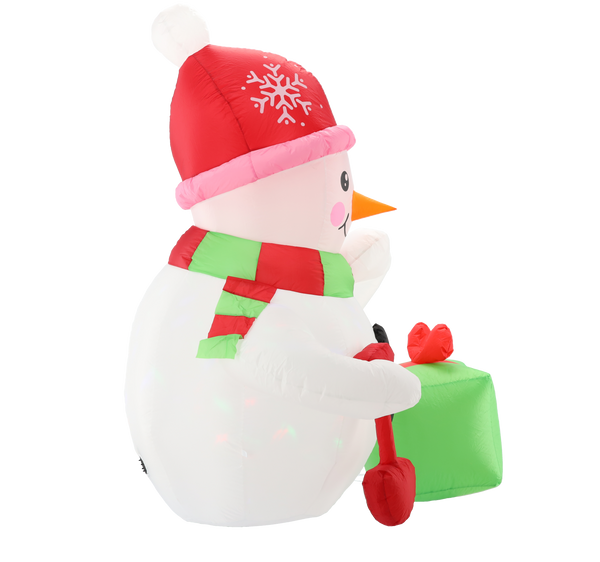 INFLATABLE SNOWMAN LED 180 CM