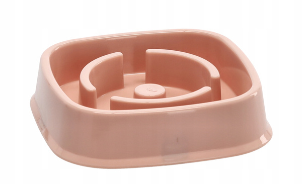 SLOW FEEDING PET BOWL 20.5 X 20.5 X 5 CM MIX PATTERNS PACK=12 PCS