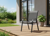 KPL. 2 KRZESEŁ OGRODOWYCH CZARNYCH 54 x 70 x 92 CM